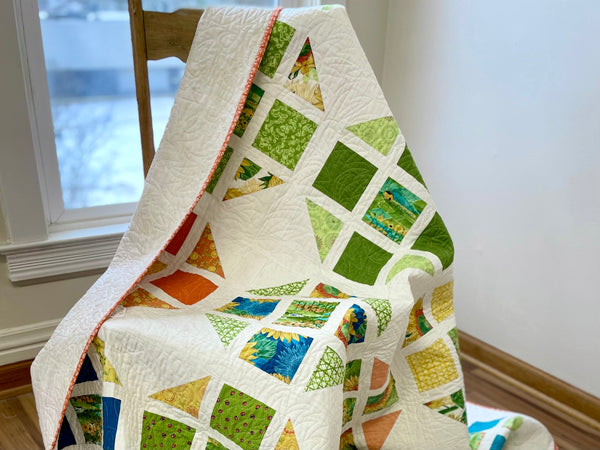 kyon_og様）happy motif quilting tops Zelda Quilt in Polka Pop Batiks -